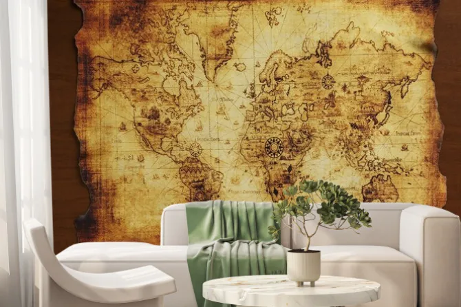 Fototapeta: 宝 の 地 図 / 古 い 地 図