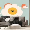 Fototapeta: A happy and colorful design of a cloud, ideal for kids, boys