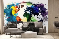 Fototapeta: A lot of colors and holi generative ai