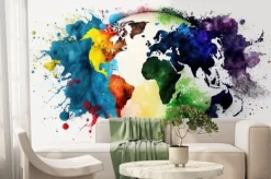 Fototapeta: A lot of colors and holi generative ai