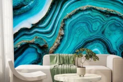 Fototapeta: Abstract background of stone texture. turquoise texture