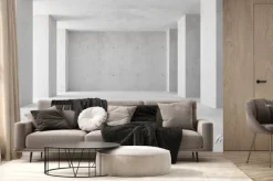 Fototapeta: Abstract empty, modern concrete room with indirect lighting from