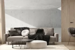 Fototapeta: Abstract empty, modern concrete walls exterior room with sunlight