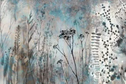 Fototapeta: Abstrakcyjna akwarela łąki z kwiatami