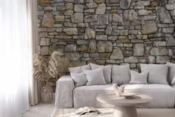 Fototapeta: Abstrakcyjna ściana z kamieni
