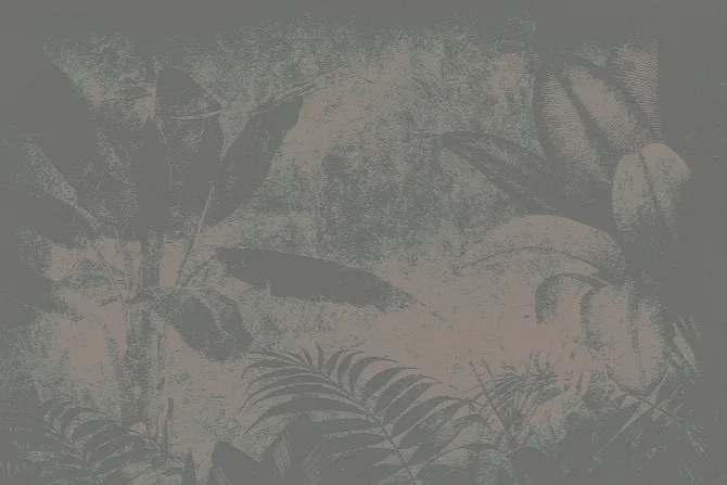 Fototapeta: Abstrakcyjna dżungla w ciemnych kolorach