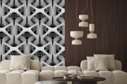 Fototapeta: Abstrakcyjna kompozycja 3d z łańcuchem