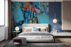 Fototapeta: Abstrakcyjna sztuka uliczna na ścianie