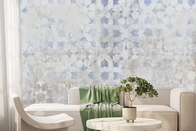 Fototapeta: Abstrakcyjna tekstura płytek w szarości