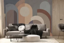 Fototapeta: Abstrakcyjne figury geometryczne w nowoczesnym stylu