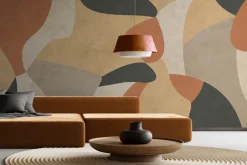 Fototapeta: Abstrakcyjne formy na teksturowym tle w nowoczesnym stylu