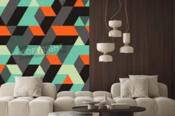 Fototapeta: Abstrakcyjne geometryczne 3d tła. może być używany do tapety,