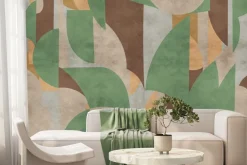 Fototapeta: Abstrakcyjne kształty geometryczne w nowoczesnym stylu z teksturą