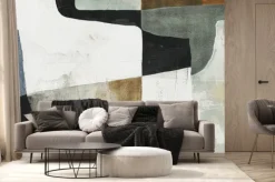 Fototapeta: Abstrakcyjne nowoczesne kształty geometryczne