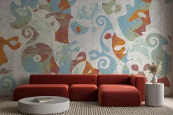 Fototapeta: Abstrakcyjne twarze w stylu bauhaus artystyczna grafika