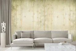 Fototapeta: Abstrakcyjny las bambusowy z ważkami