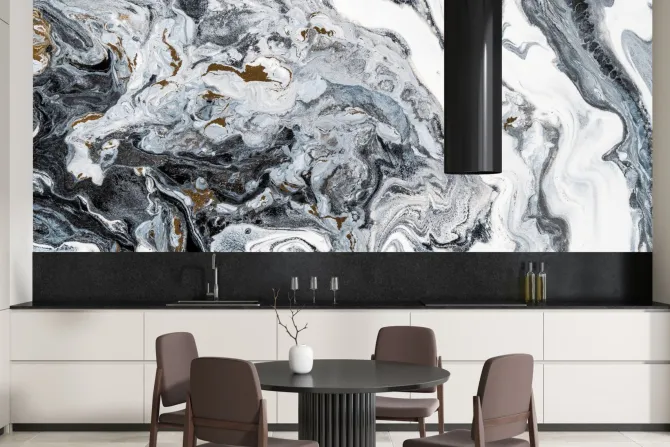 Fototapeta: Abstrakcyjny marmur w szarości