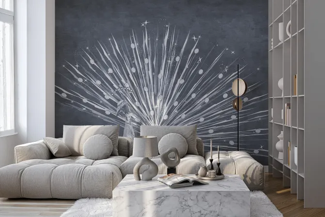 Fototapeta: Abstrakcyjny rysunek pawia