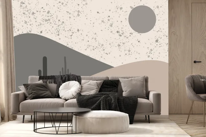 Fototapeta: Abstrakcyjny wzór pustynnych wzgórz