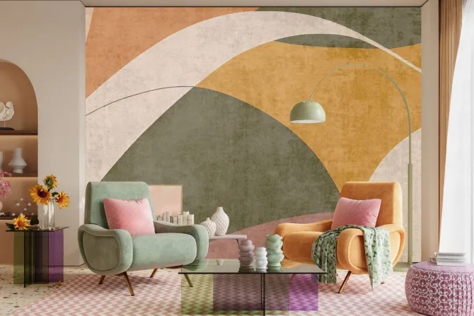 Fototapeta: Abstrakcyjny wzór w nowoczesnym stylu