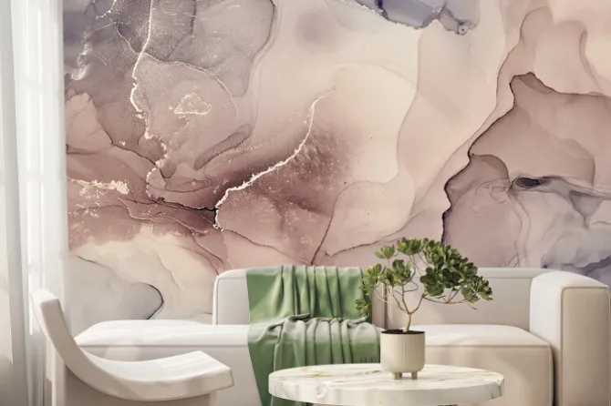 Fototapeta: Abstrakcyjny wzór w pastelowe plamy farby