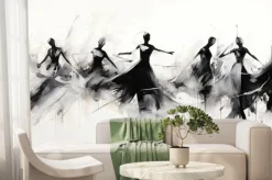 Fototapeta: Ai generated. ai generative. geometric abstract shape dancing