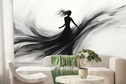 Fototapeta: Ai generated. ai generative. geometric abstract shape dancing