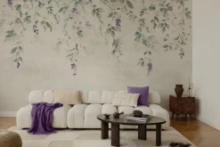 Fototapeta: Akwarelowe kompozycje z kwiatami lawendy