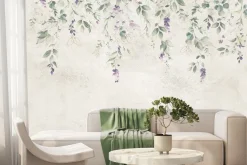 Fototapeta: Akwarelowe kompozycje z kwiatami lawendy