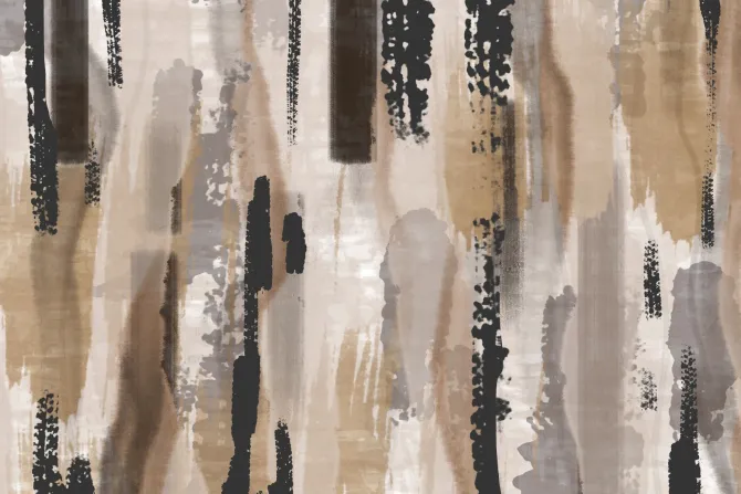 Fototapeta: Akwarelowy mural w brązach i szarości