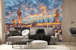 Fototapeta: Alexandre iii bridge in paris at sunset