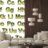 Fototapeta: Alfabet pseudo 3d litery