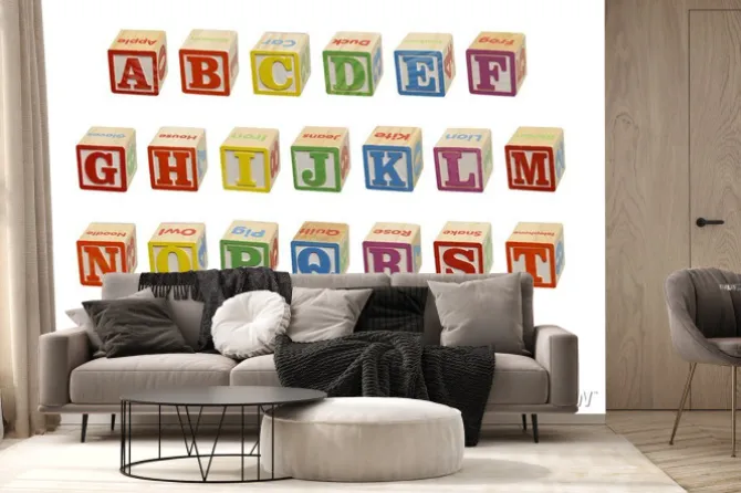 Fototapeta: Alphabet blocks