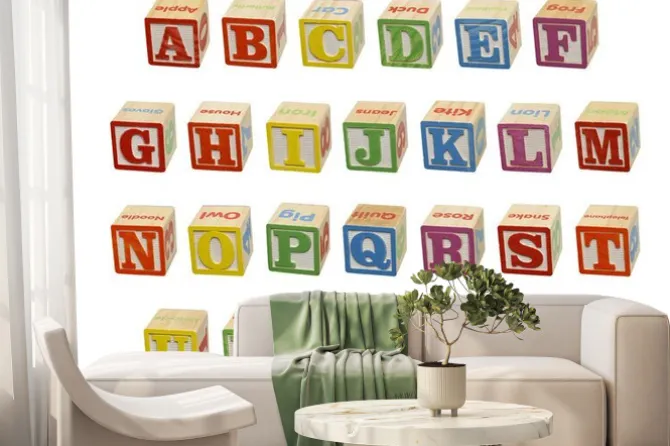 Fototapeta: Alphabet blocks