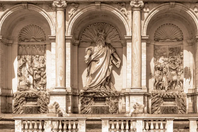 Fototapeta: Architektura z fontanną w rzymie