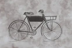 Fototapeta: Artystyczna ilustracja starego roweru w stylu retro