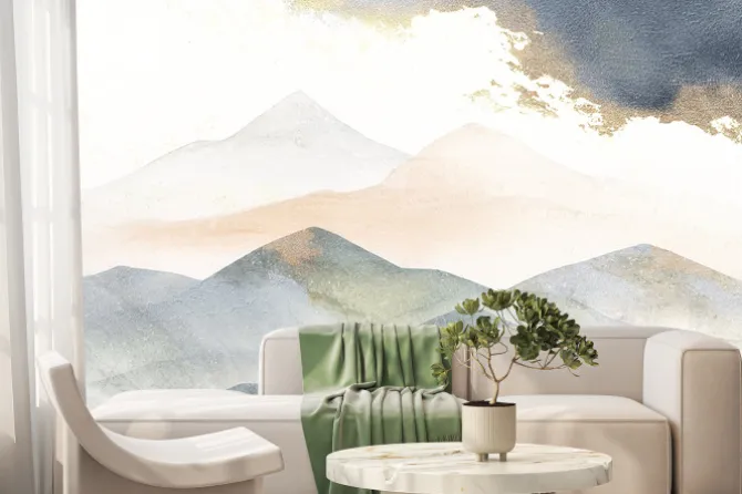 Fototapeta: Artystyczny krajobraz górski