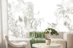 Fototapeta: Artystyczny krajobraz tropikalnej dżungli