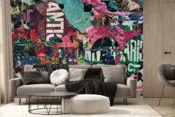 Fototapeta: Artystyczny wzór na ulicznym murze