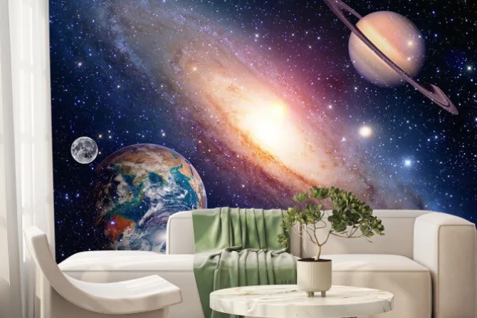 Fototapeta: Astrologia astronomia miejsce planeta ziemia księżyc saturna