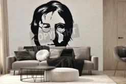 Fototapeta: Athens, greece - august 30, 2014: john lennon portrait stencil
