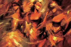 Fototapeta: Atrakcyjne kobiety w czerwieni