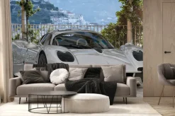 Fototapeta: Auto przyszłości przy wybrzeżu
