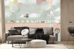 Fototapeta: Autobus dla zwierząt wśród chmur