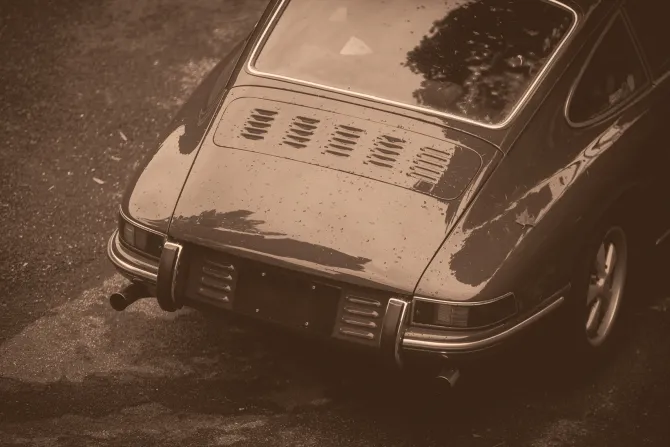 Fototapeta: Bagażnik samochodu w style vintage