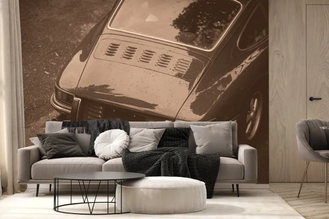 Fototapeta: Bagażnik samochodu w style vintage