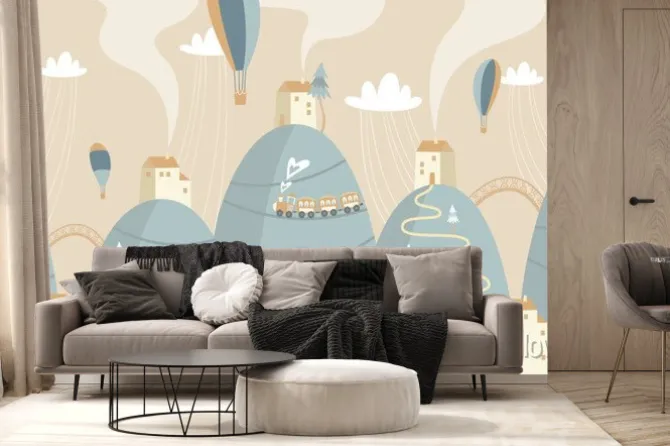 Fototapeta: Bajkowy krajobraz dla dzieci