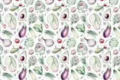 Fototapeta: Bakłażan i kapusta z innymi warzywami