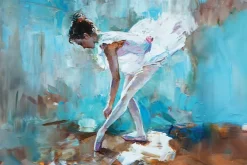 Fototapeta: Baletnica malowana akwarelą