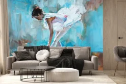 Fototapeta: Baletnica malowana akwarelą